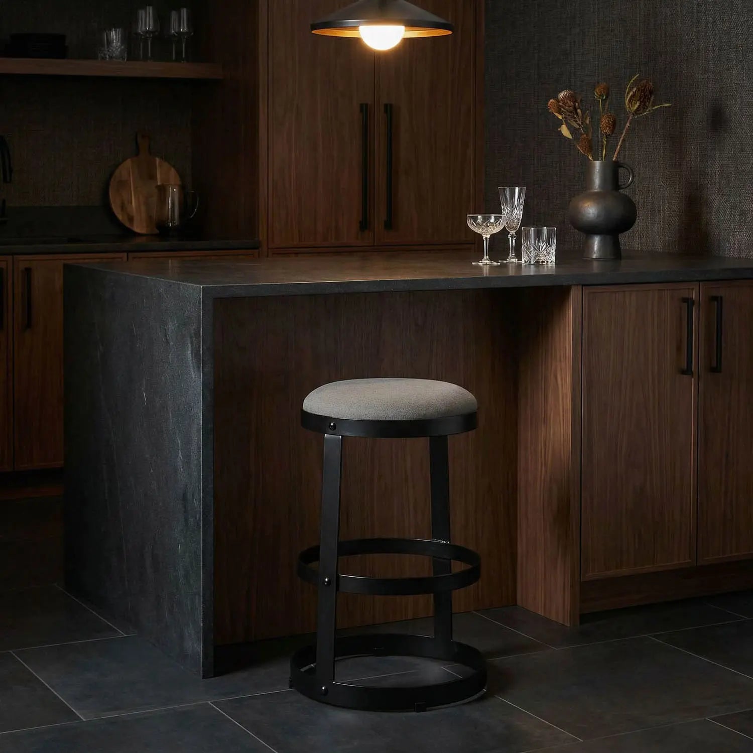 Noir Dior Counter Stool