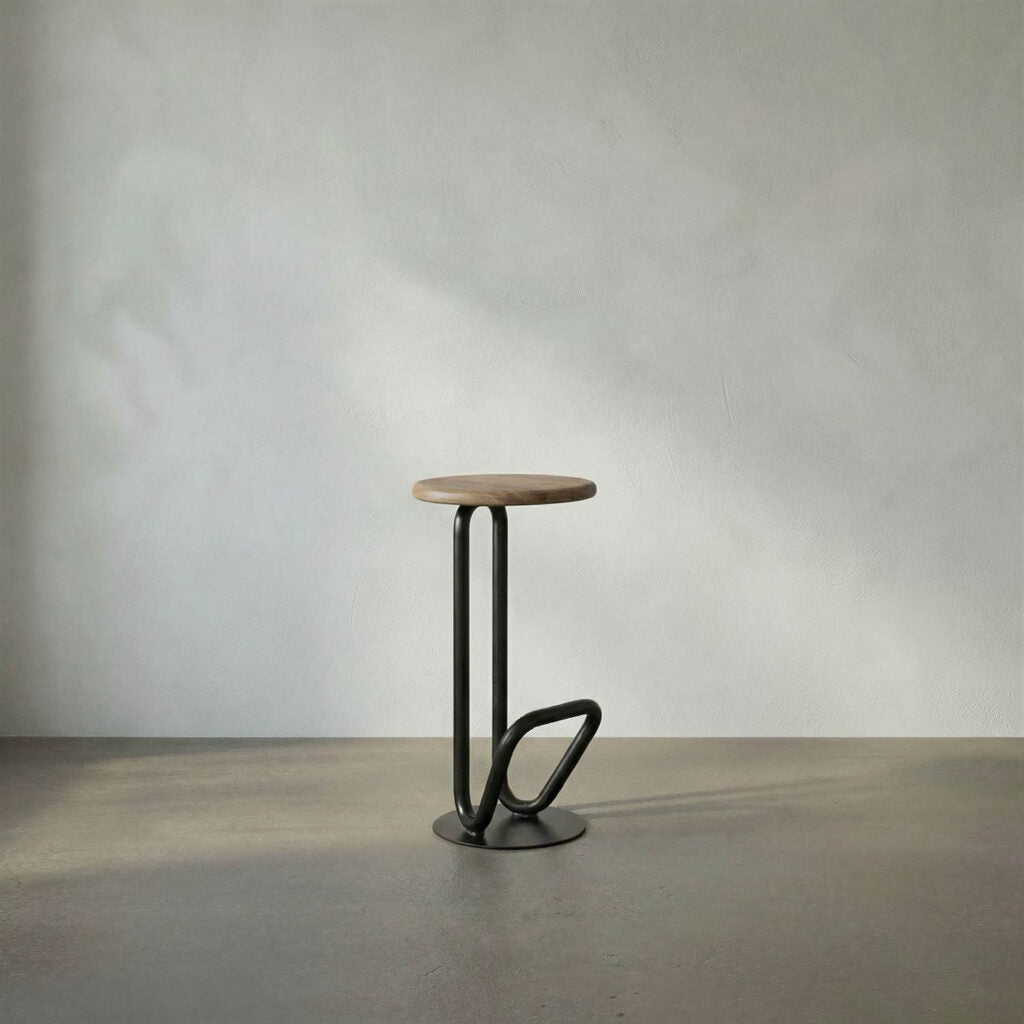 Noir Hook Bar Stool