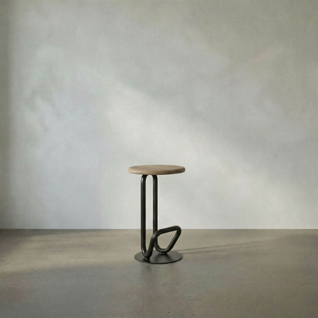 Noir Hook Counter Stool