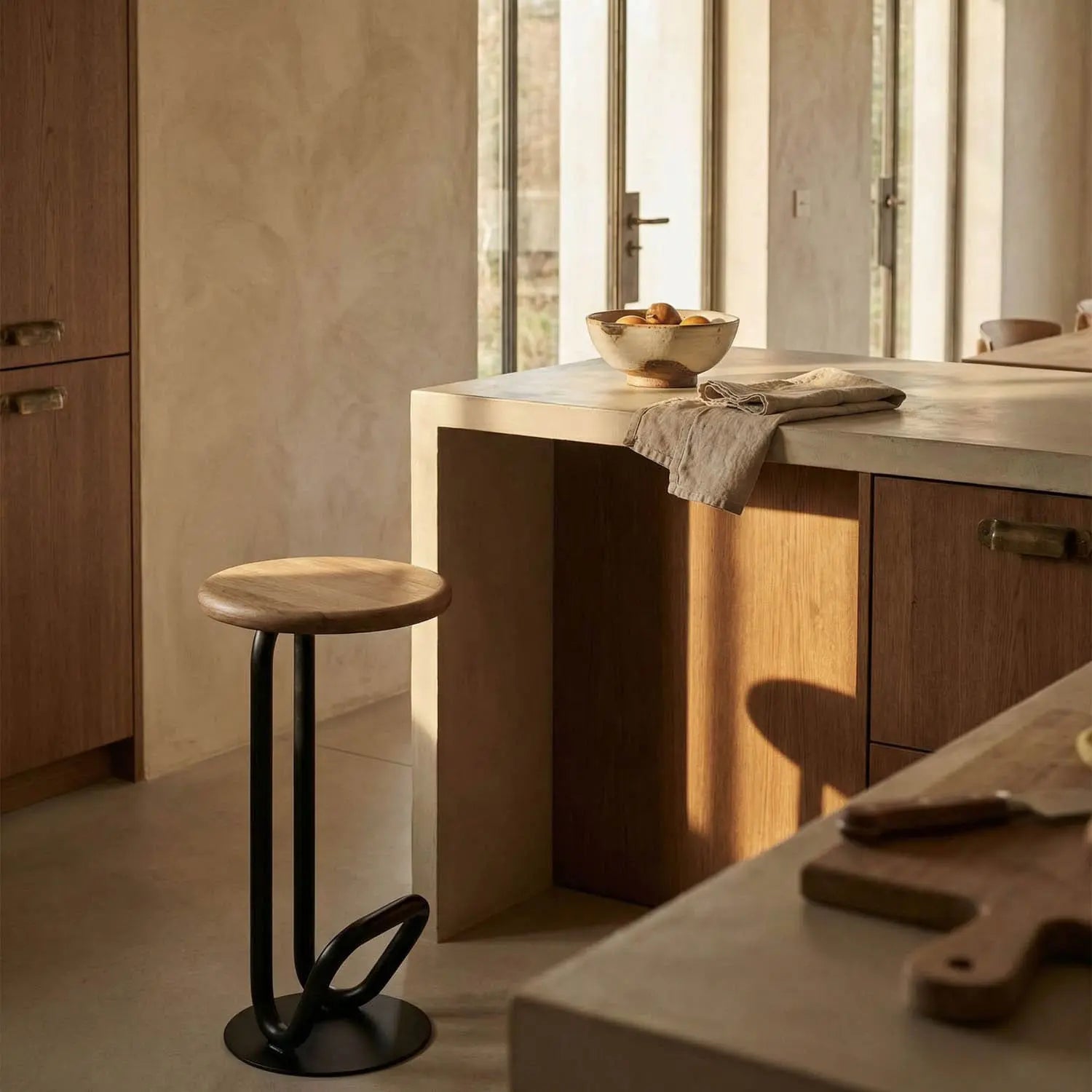 Noir Hook Counter Stool