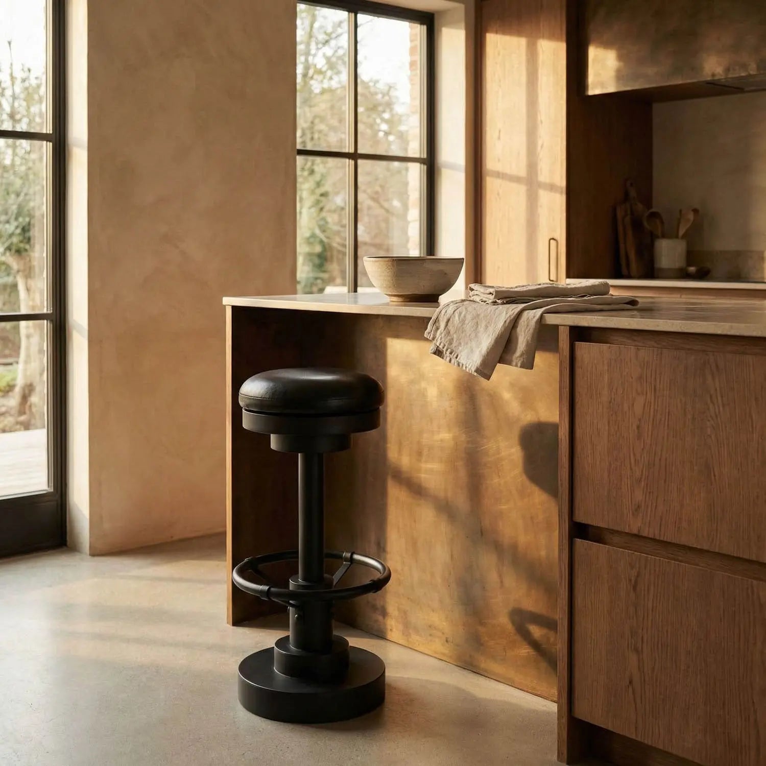 Noir Brisbane 30" Bar Stool