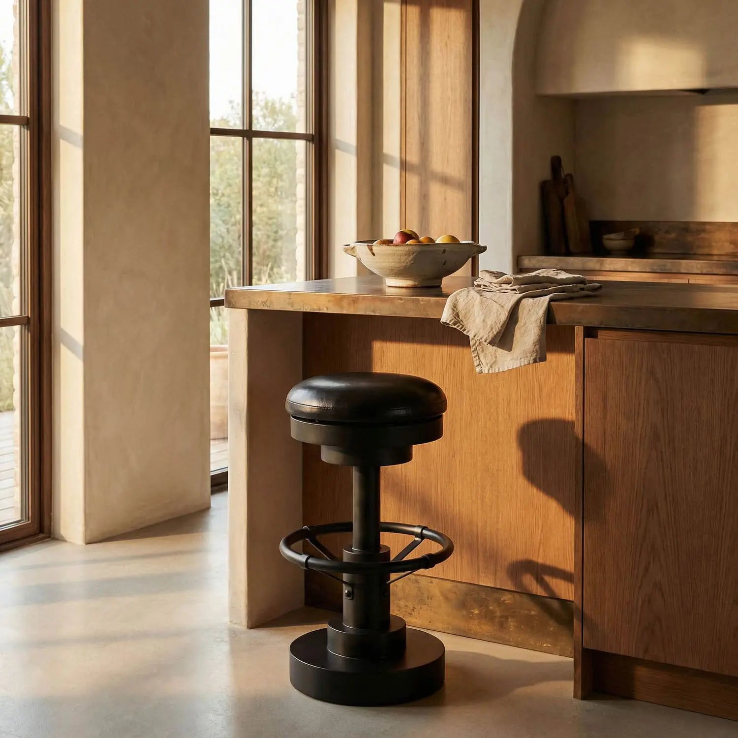 Noir Brisbane 25" Counter Stool