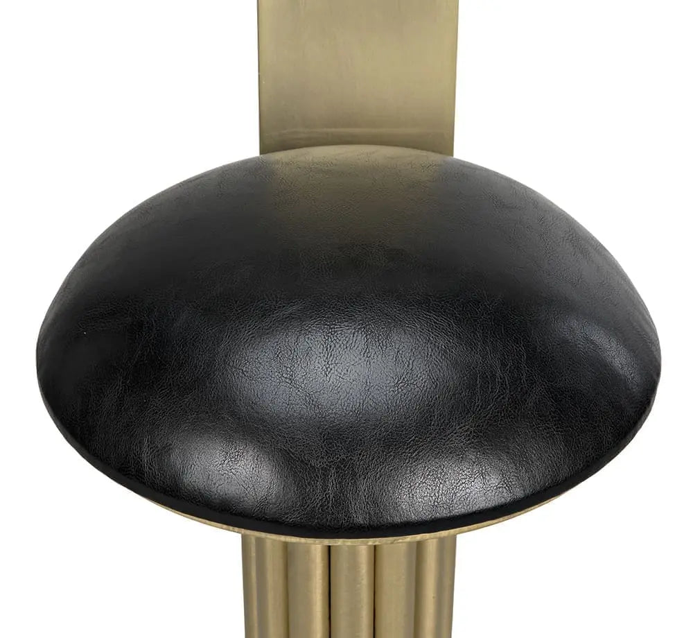 Noir Sedes Counter Stool, Steel With Brass Finish