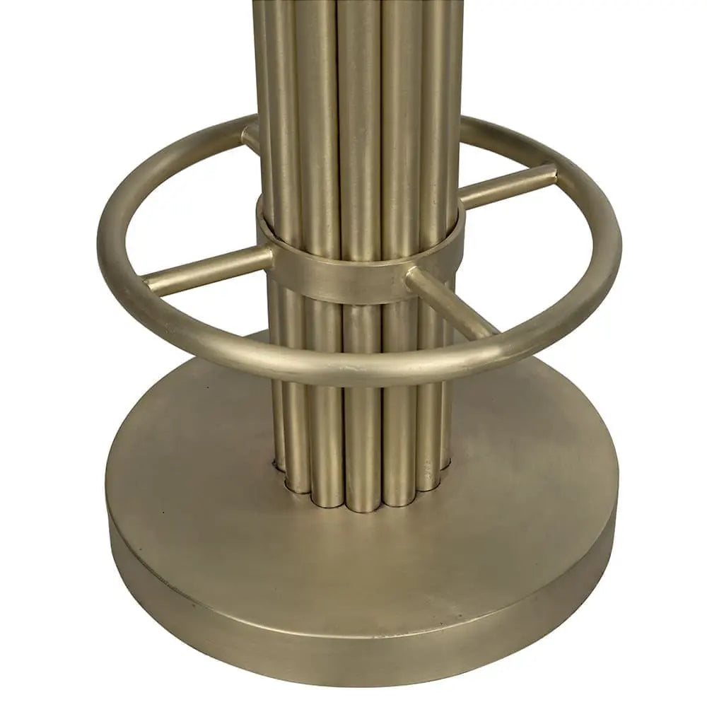 Noir Sedes Counter Stool, Steel With Brass Finish