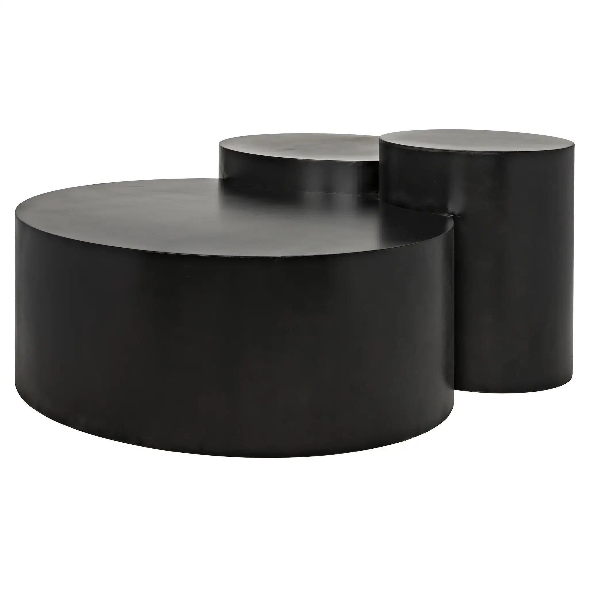 Noir Ella Coffee Table, Black Steel