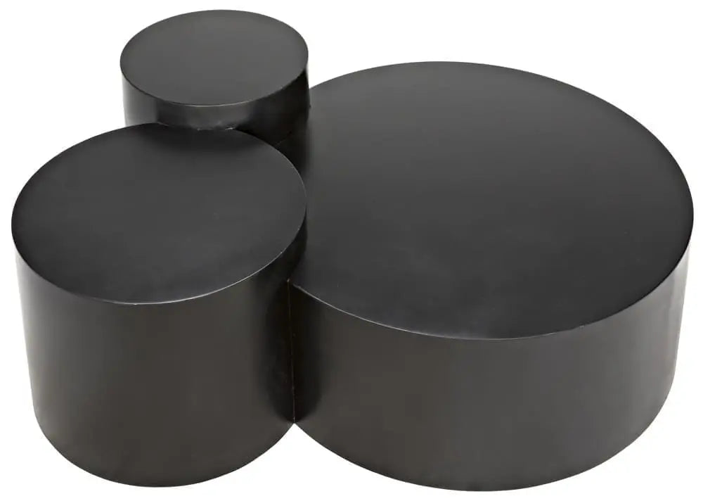 Noir Ella Coffee Table, Black Steel