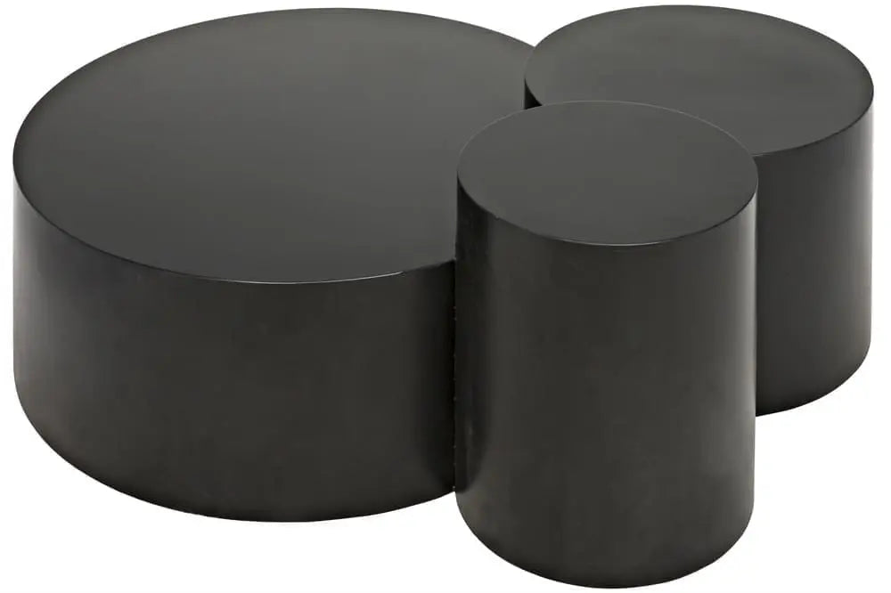 Noir Ella Coffee Table, Black Steel