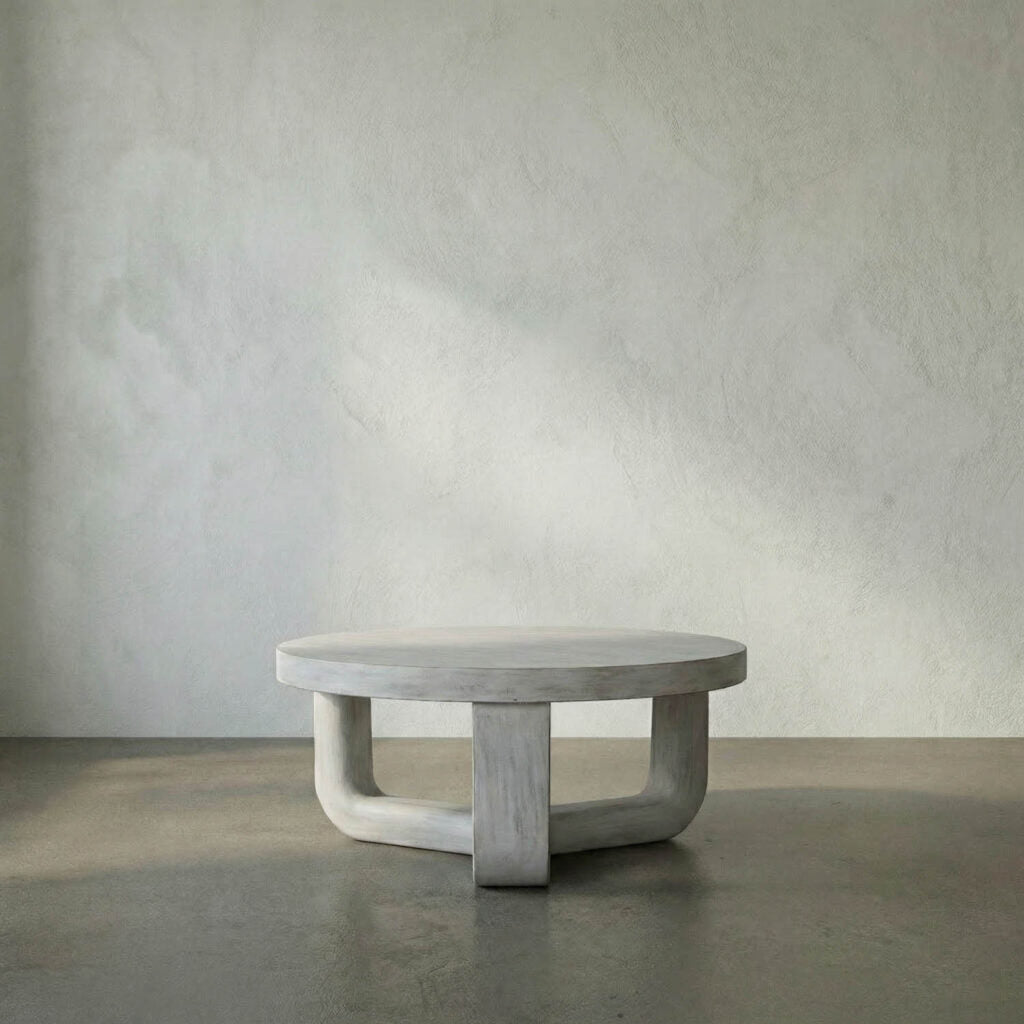 Noir Joel Coffee Table, White Wash