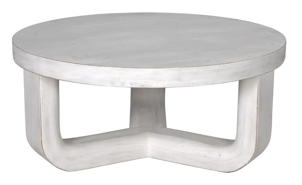 Noir Joel Coffee Table, White Wash
