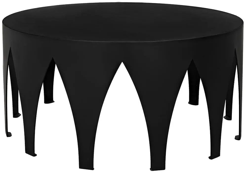 Noir Morocco Coffee Table, Black Steel