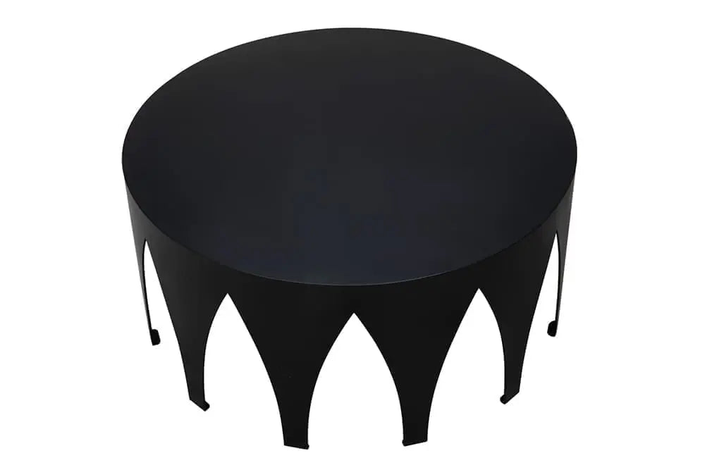 Noir Morocco Coffee Table, Black Steel