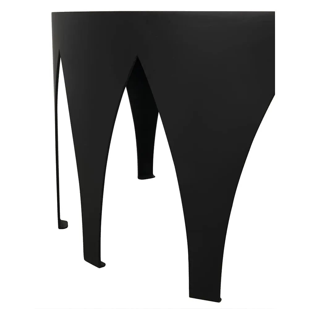 Noir Morocco Coffee Table, Black Steel