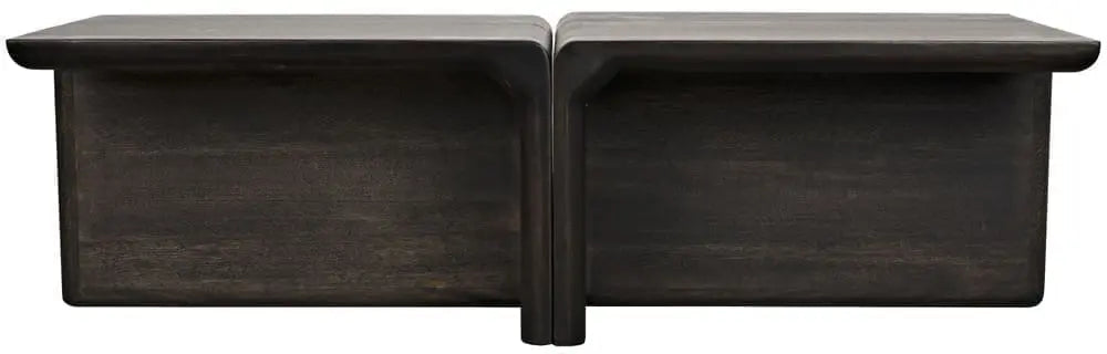 Noir Hagen Coffee Table, Ebony Walnut