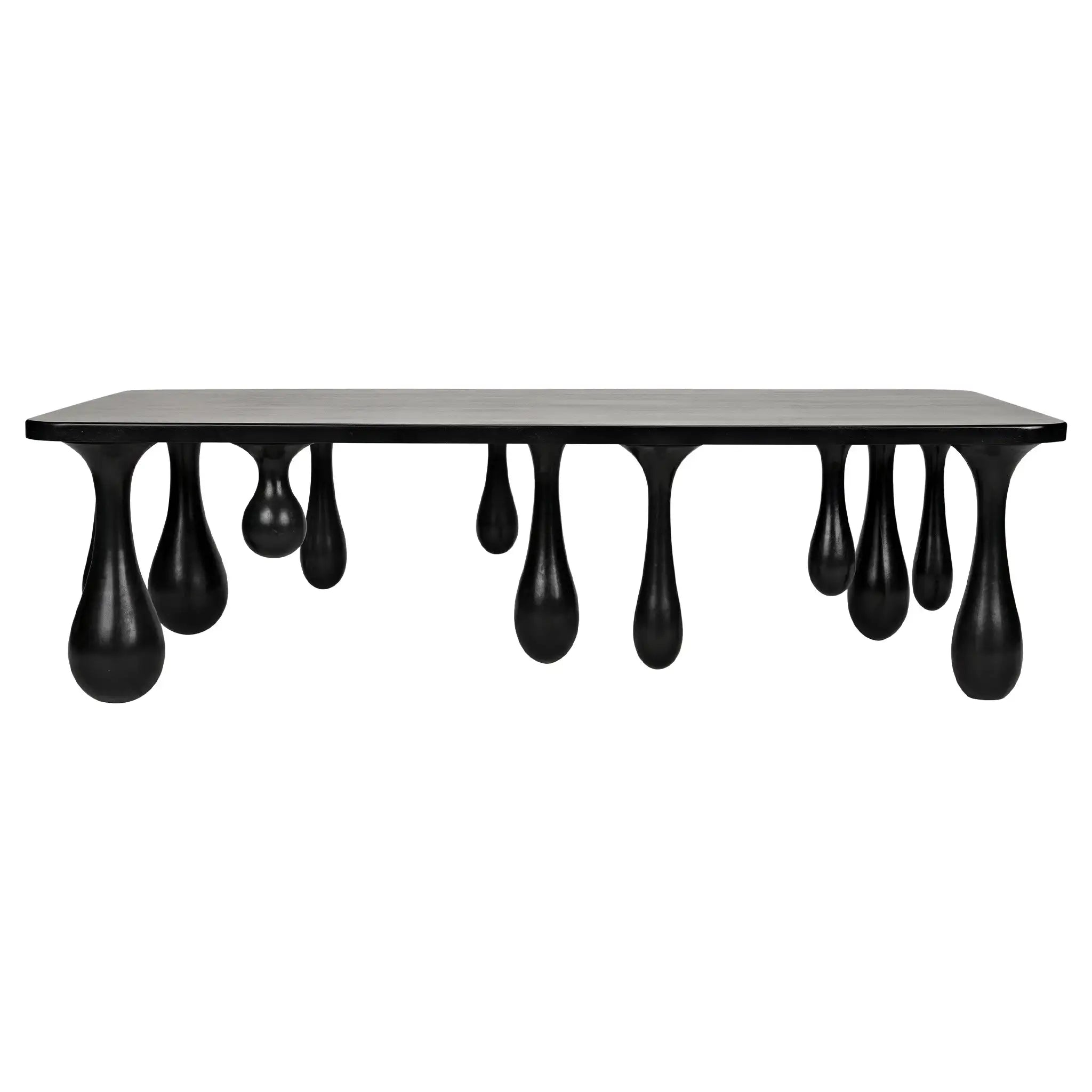 Noir Drop Coffee Table, Hand Rubbed Black