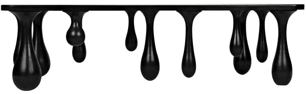 Noir Drop Coffee Table, Hand Rubbed Black