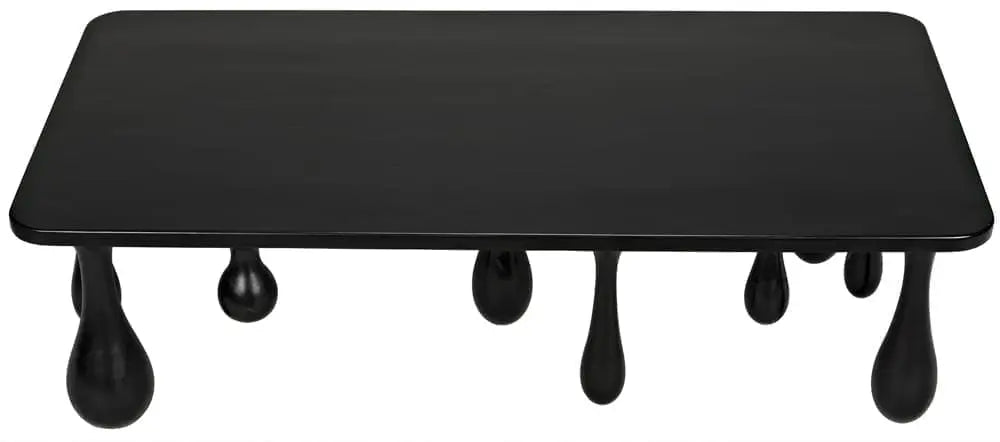 Noir Drop Coffee Table, Hand Rubbed Black