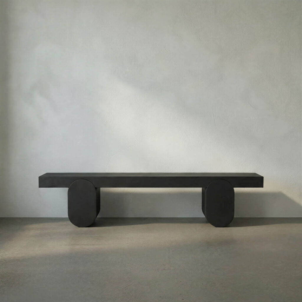 Noir Evora Coffee Table, Black Metal