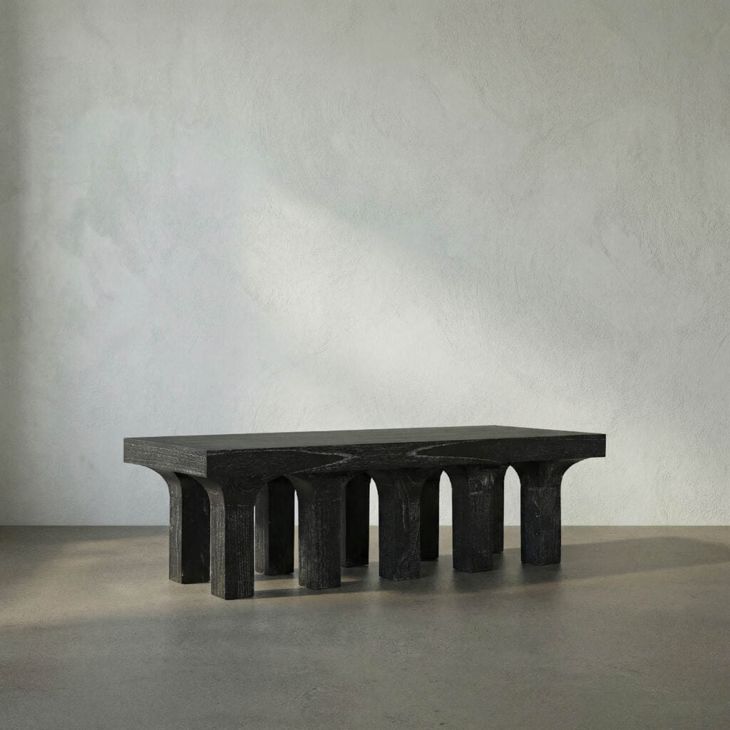 Noir Santos Coffee Table, Cinder Black