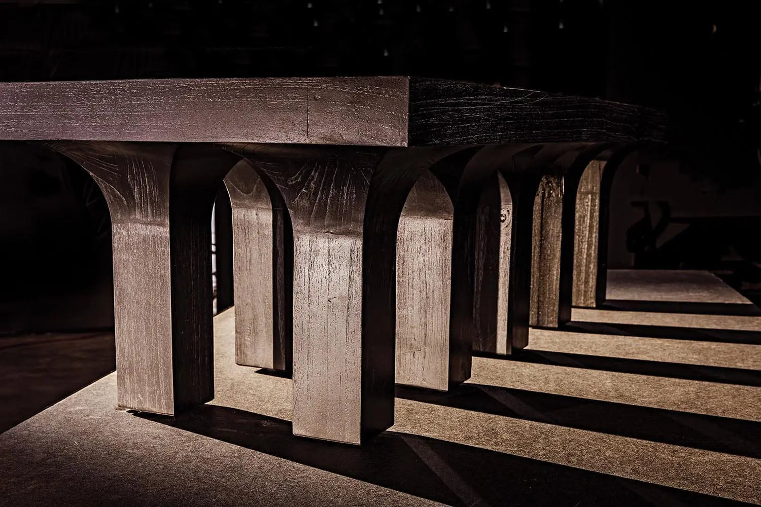 Noir Santos Coffee Table, Cinder Black