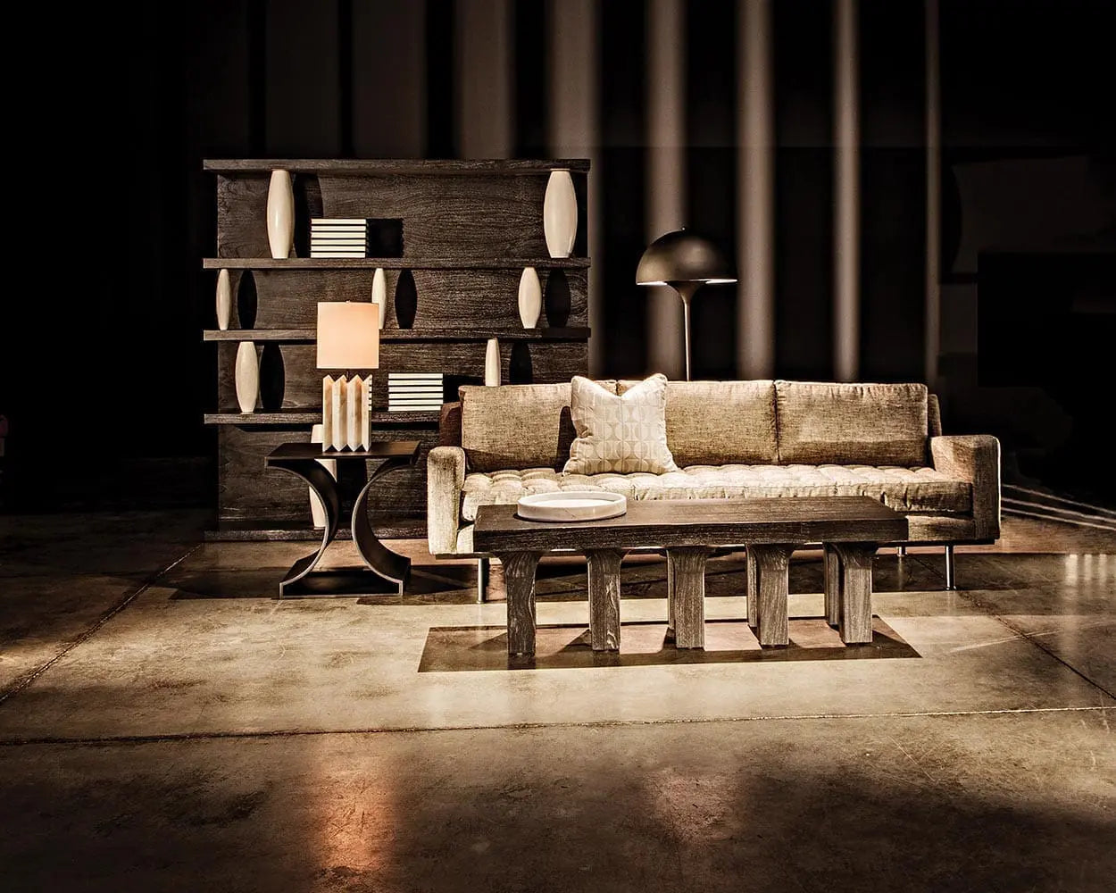 Noir Santos Coffee Table, Cinder Black