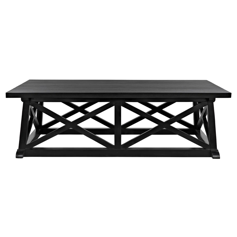 Noir Sutton Coffee Table,Hand Rubbed Black