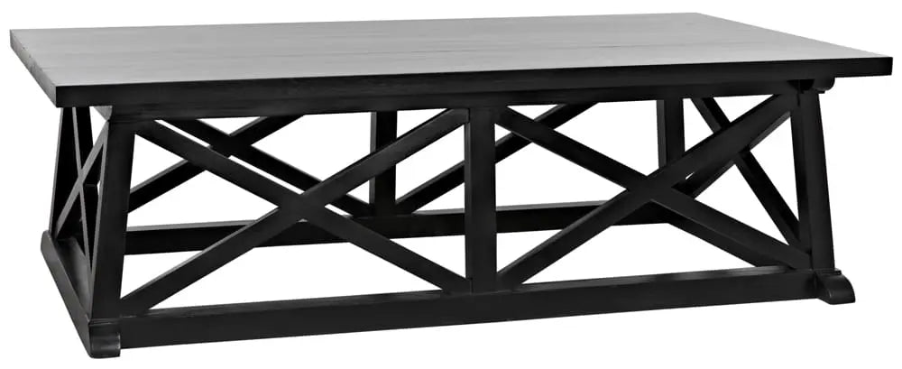 Noir Sutton Coffee Table,Hand Rubbed Black