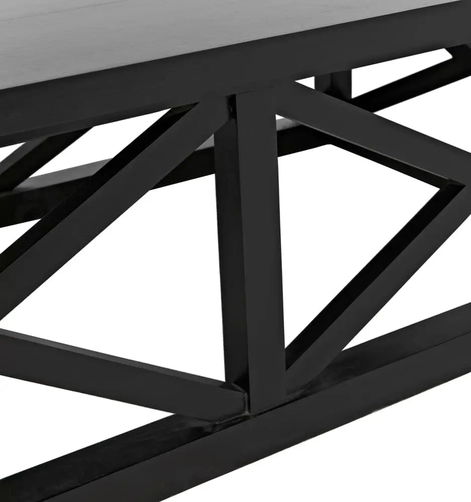 Noir Sutton Coffee Table,Hand Rubbed Black