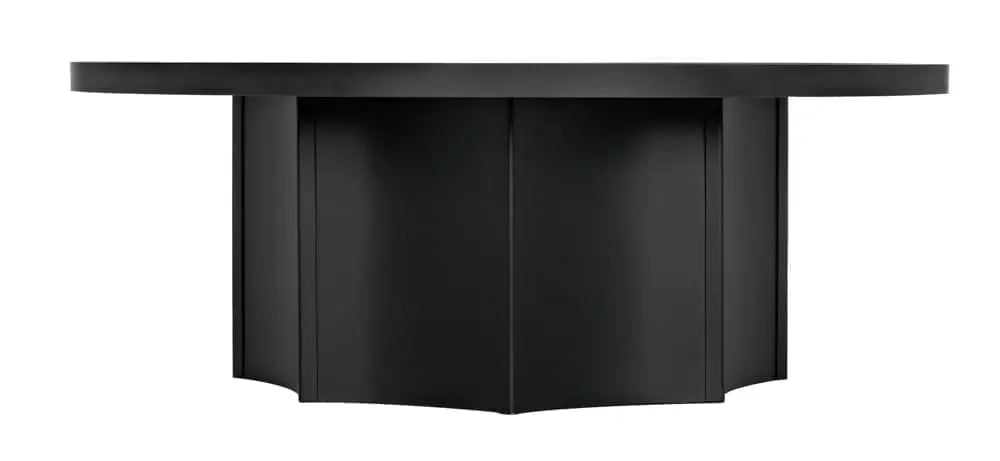 Noir Rome Coffee Table, Black Steel