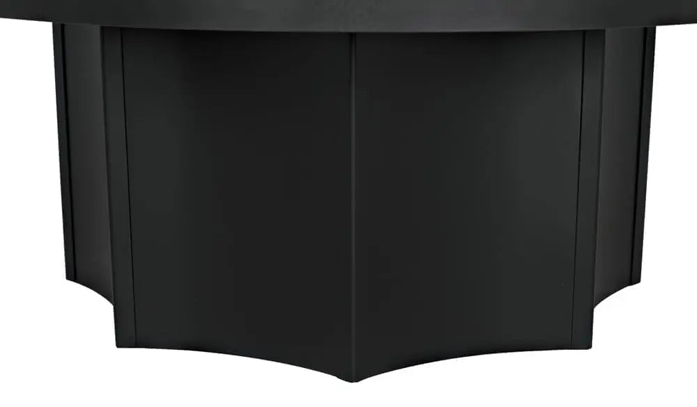 Noir Rome Coffee Table, Black Steel