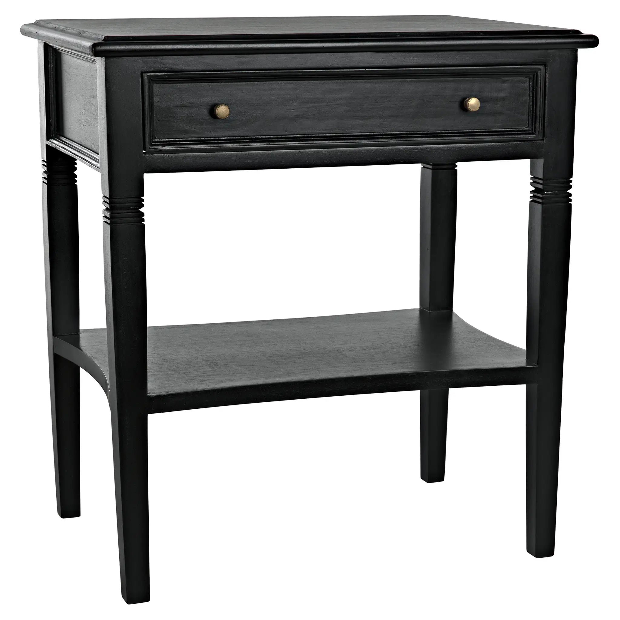 Noir Oxford 1 Drawer Side Table