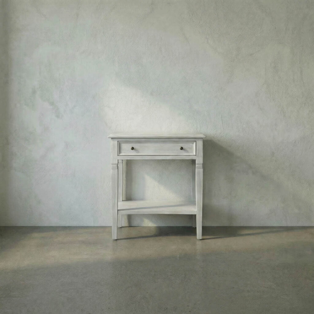 Noir Oxford 1 Drawer Side Table