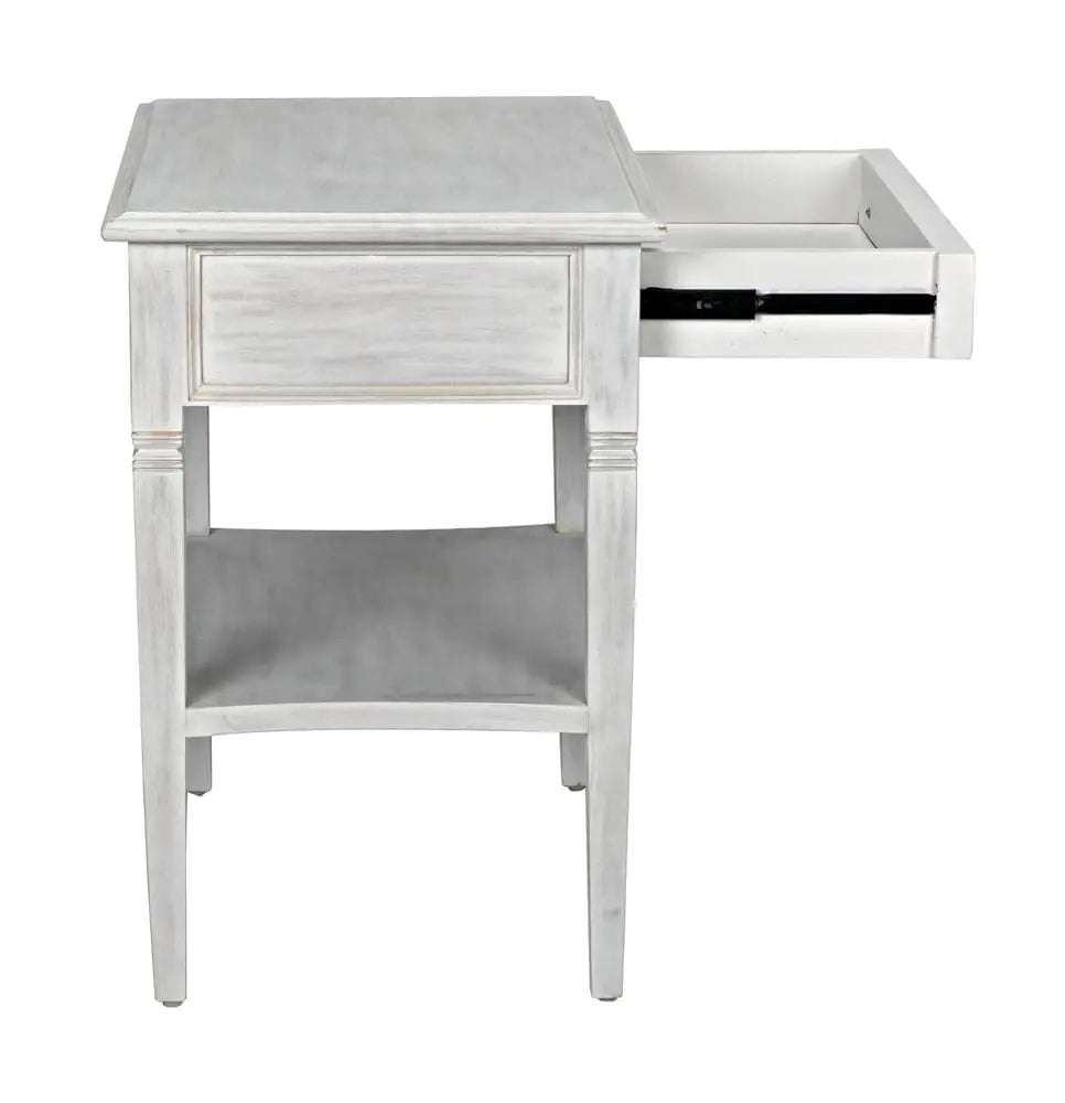 Noir Oxford 1 Drawer Side Table
