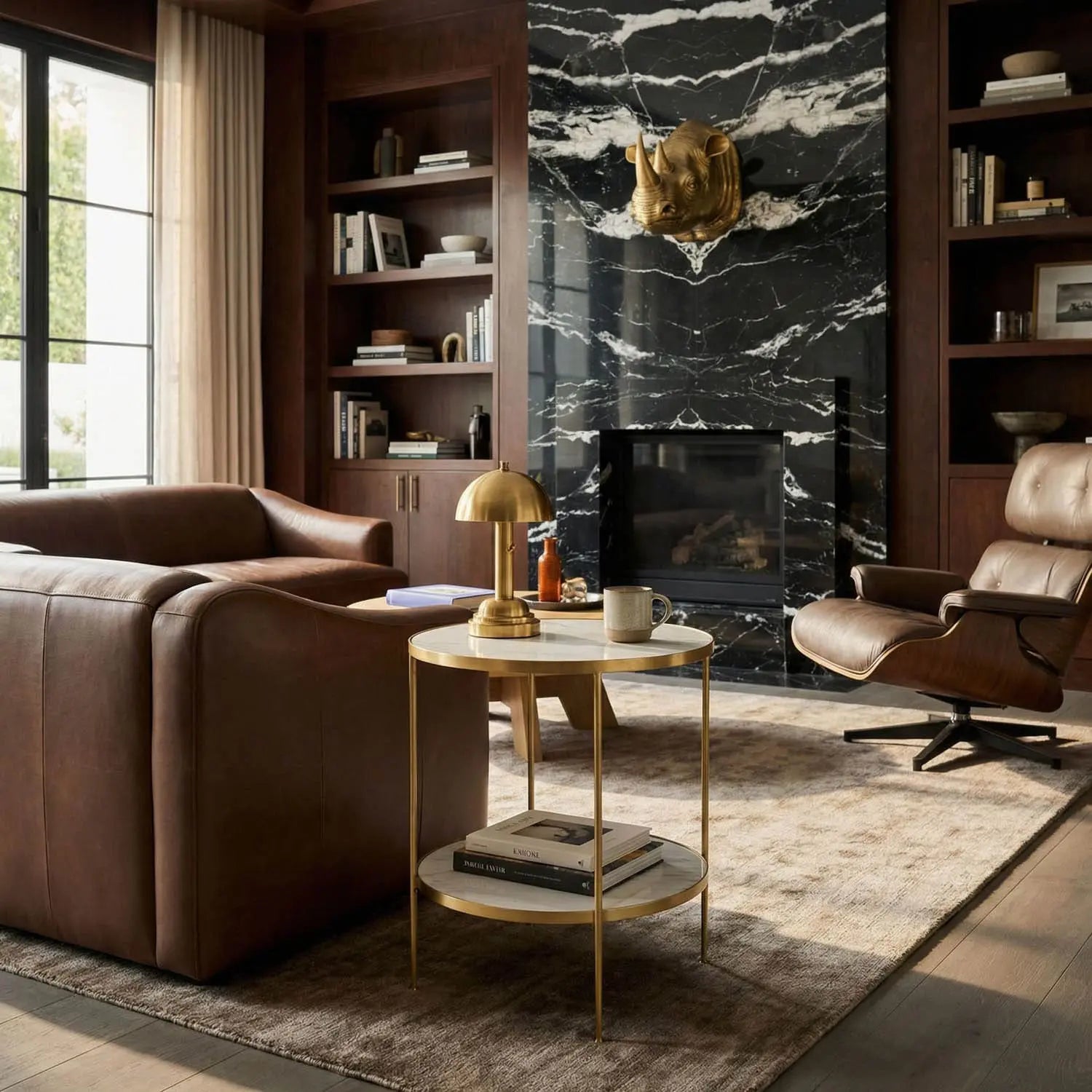 Noir Rivoli Side Table