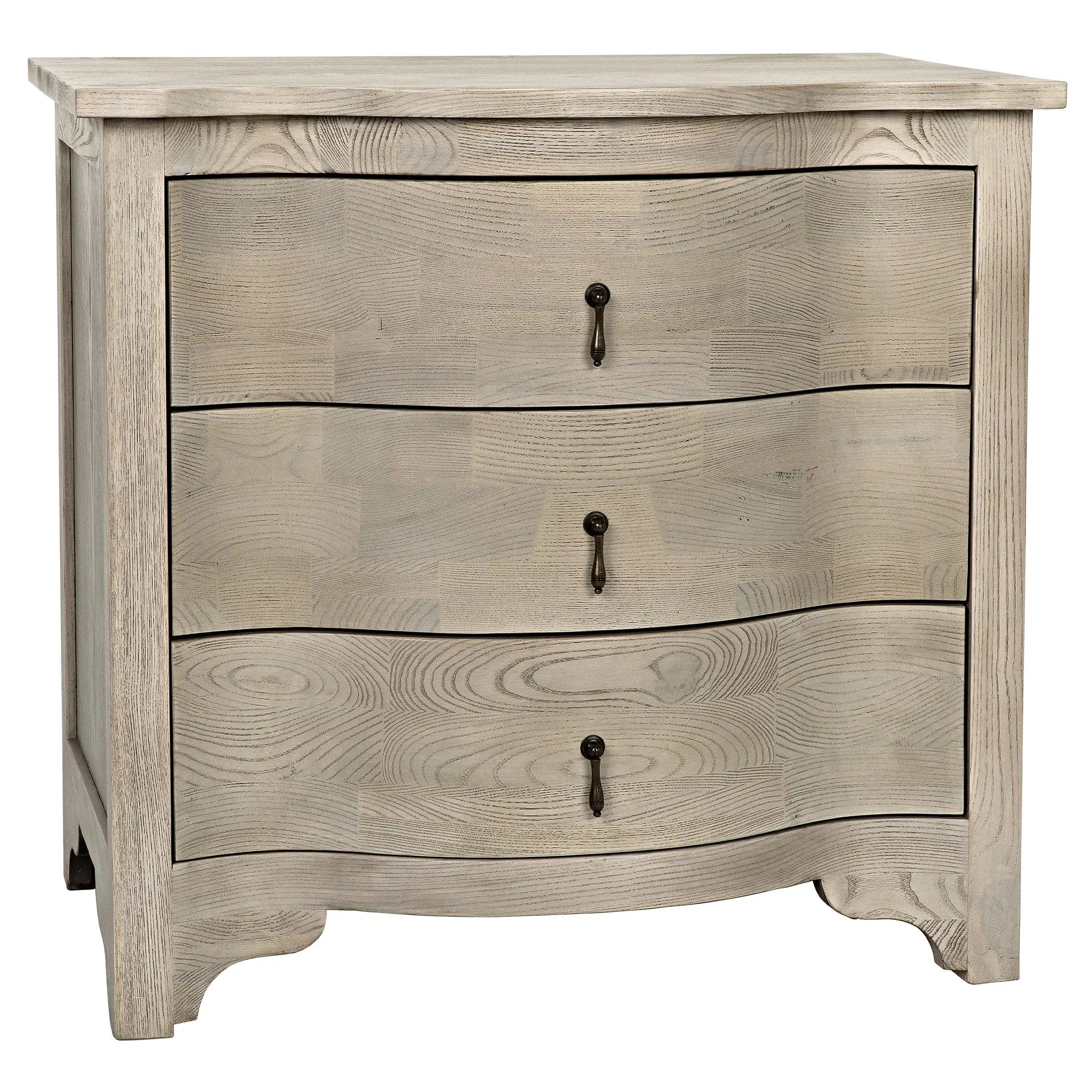 Noir Curved Front Side Table
