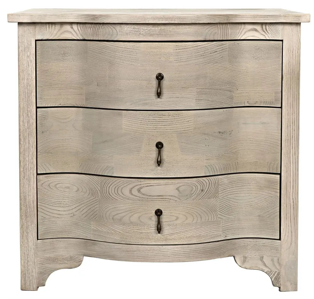 Noir Curved Front Side Table