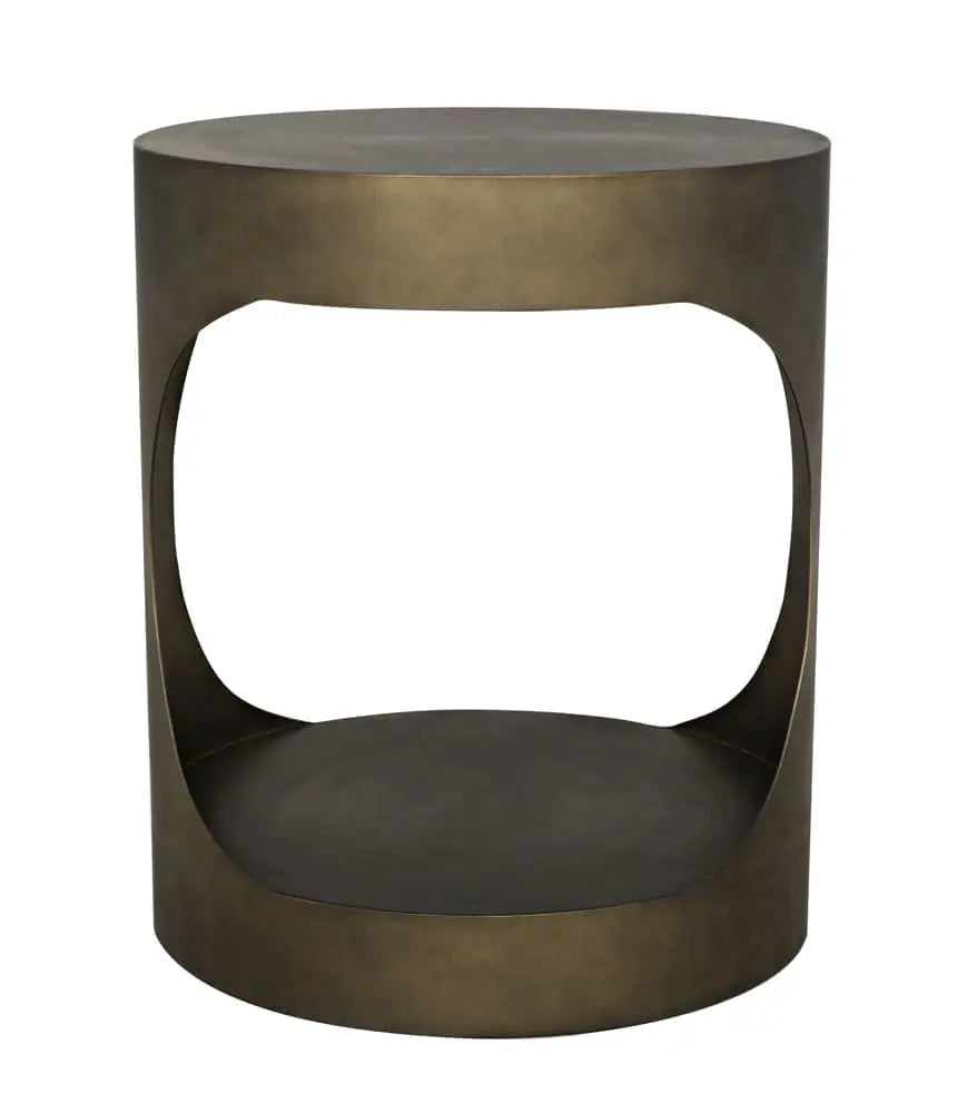 Noir Eclipse Round Side Table