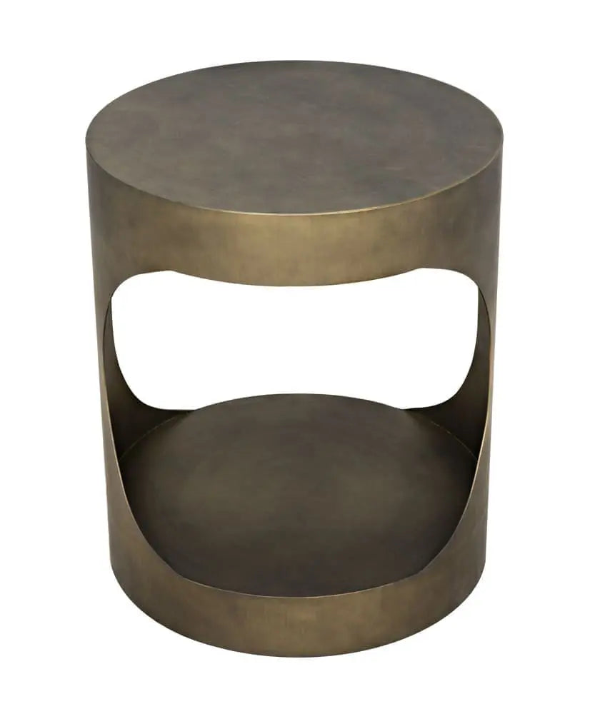 Noir Eclipse Round Side Table