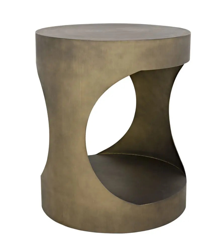 Noir Eclipse Round Side Table