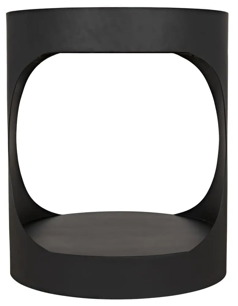Noir Eclipse Round Side Table