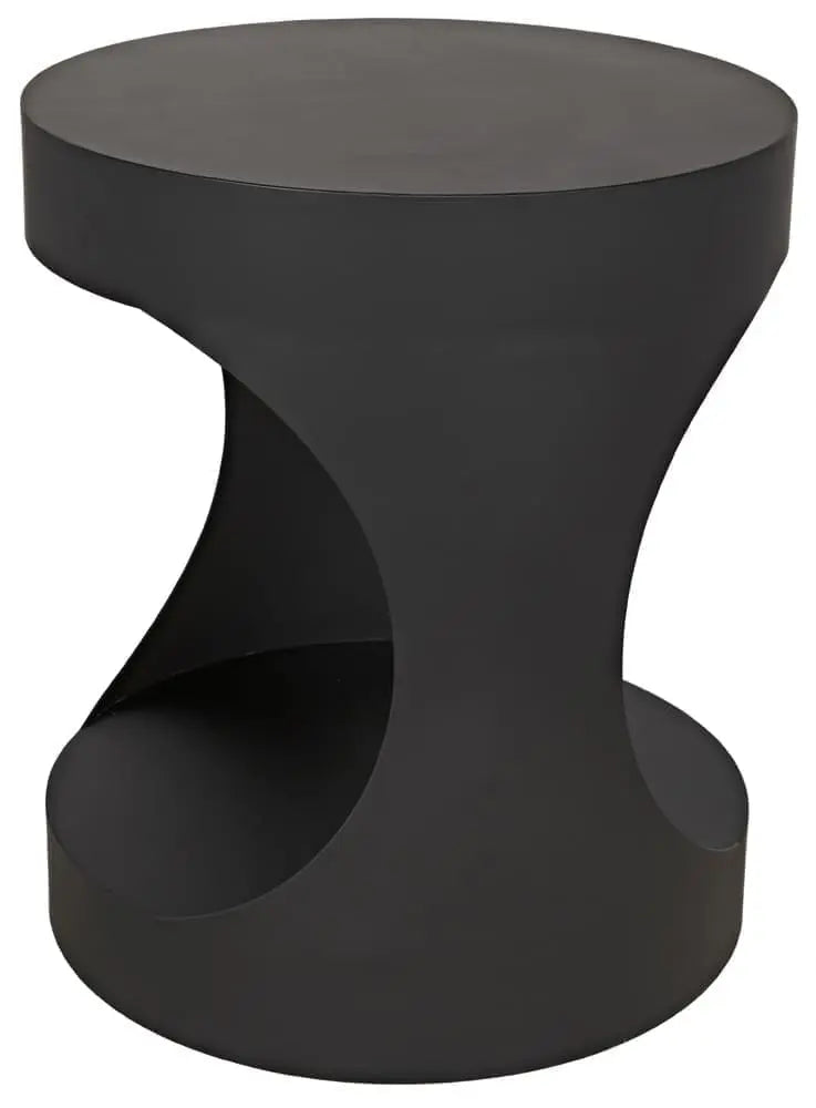 Noir Eclipse Round Side Table