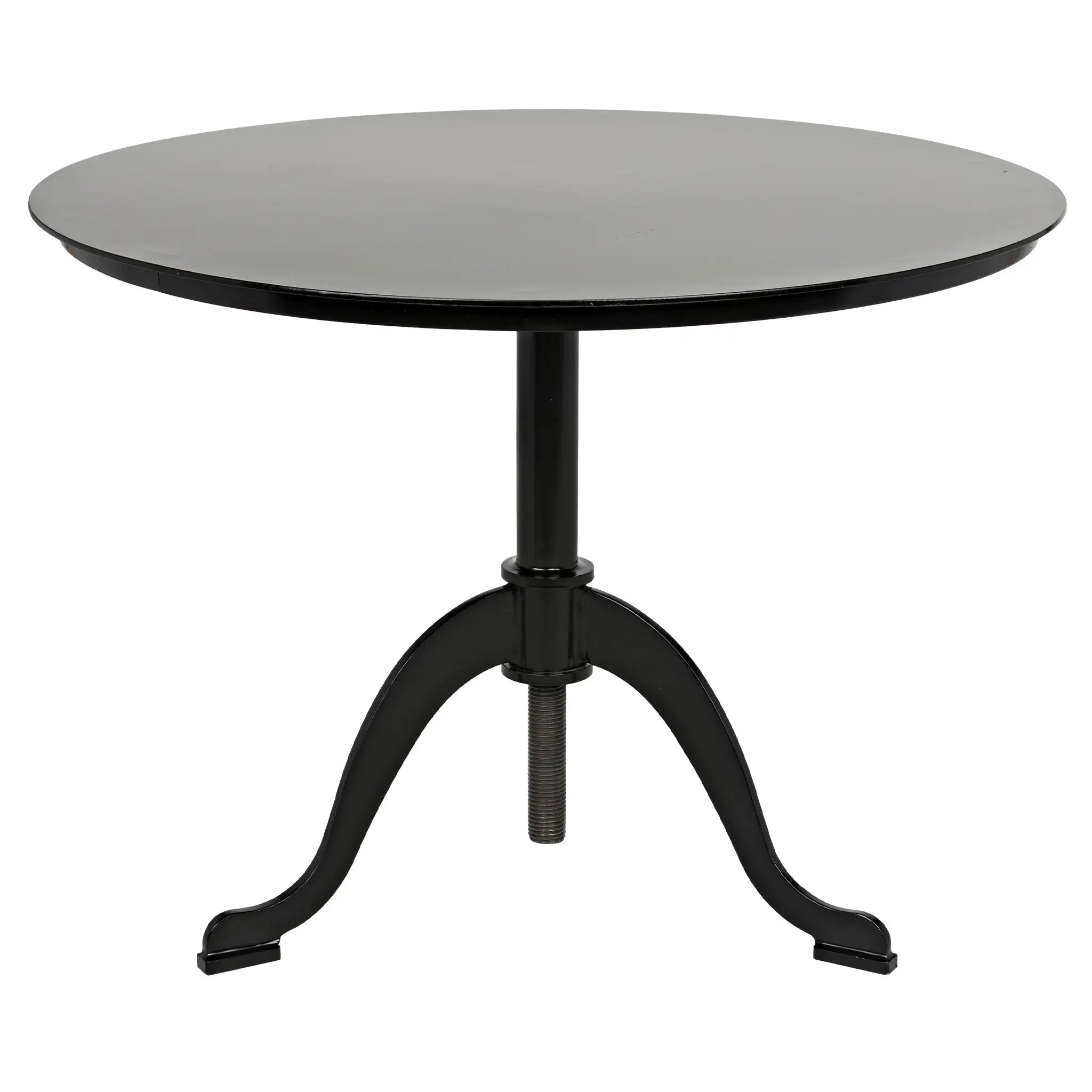 Noir Calder Side Table, Black Steel