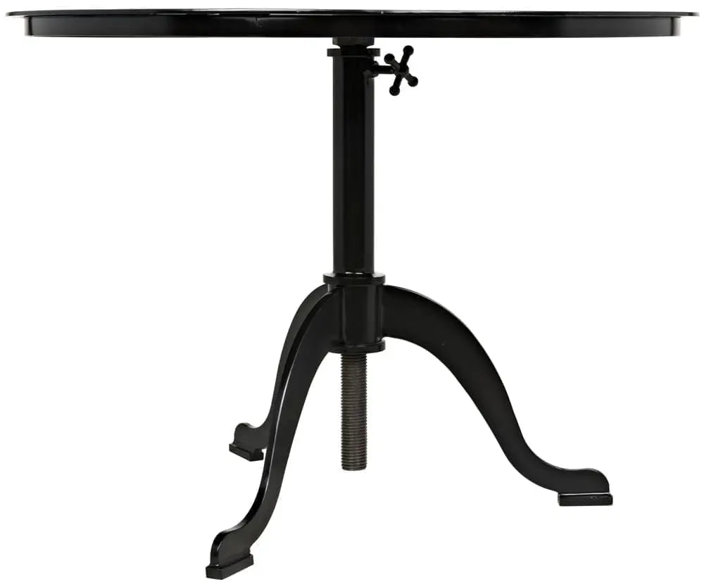 Noir Calder Side Table, Black Steel