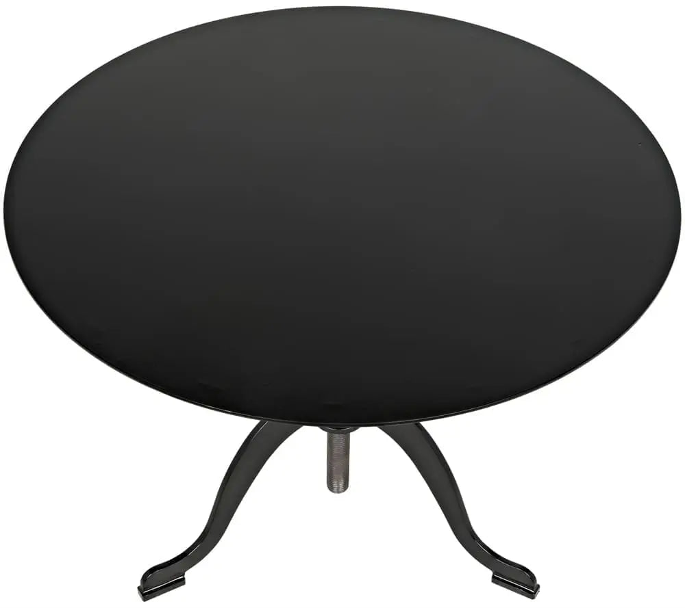 Noir Calder Side Table, Black Steel