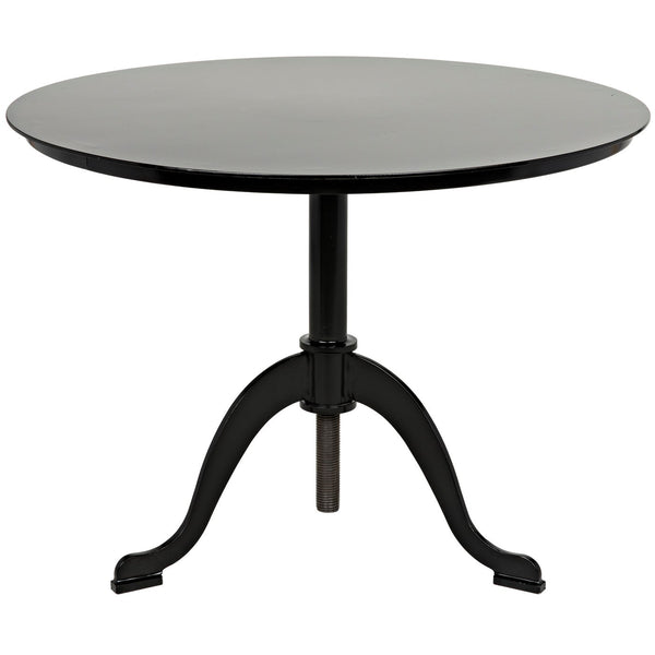 Noir Calder Side Table, Black Steel