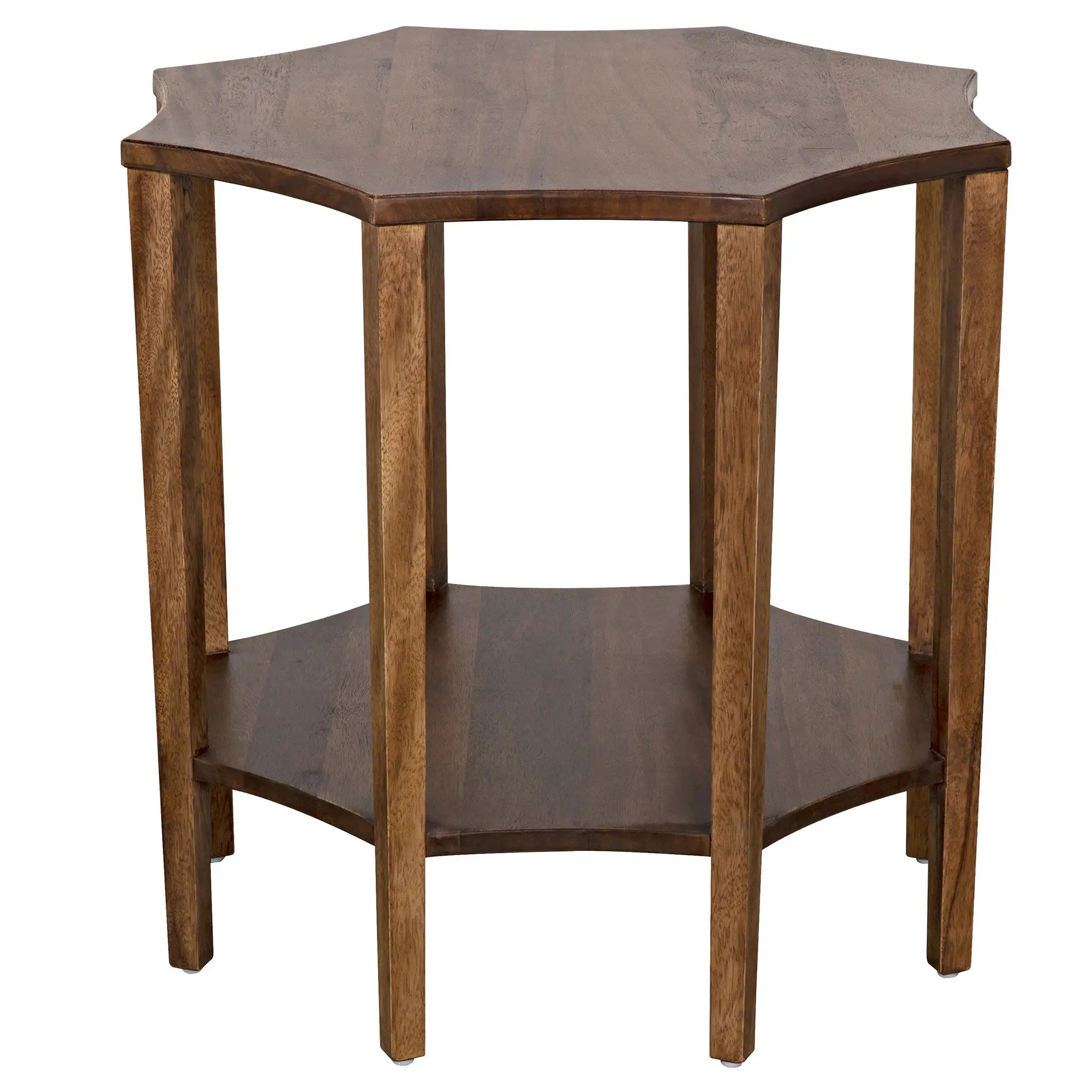Noir Ariana Side Table, Dark Walnut