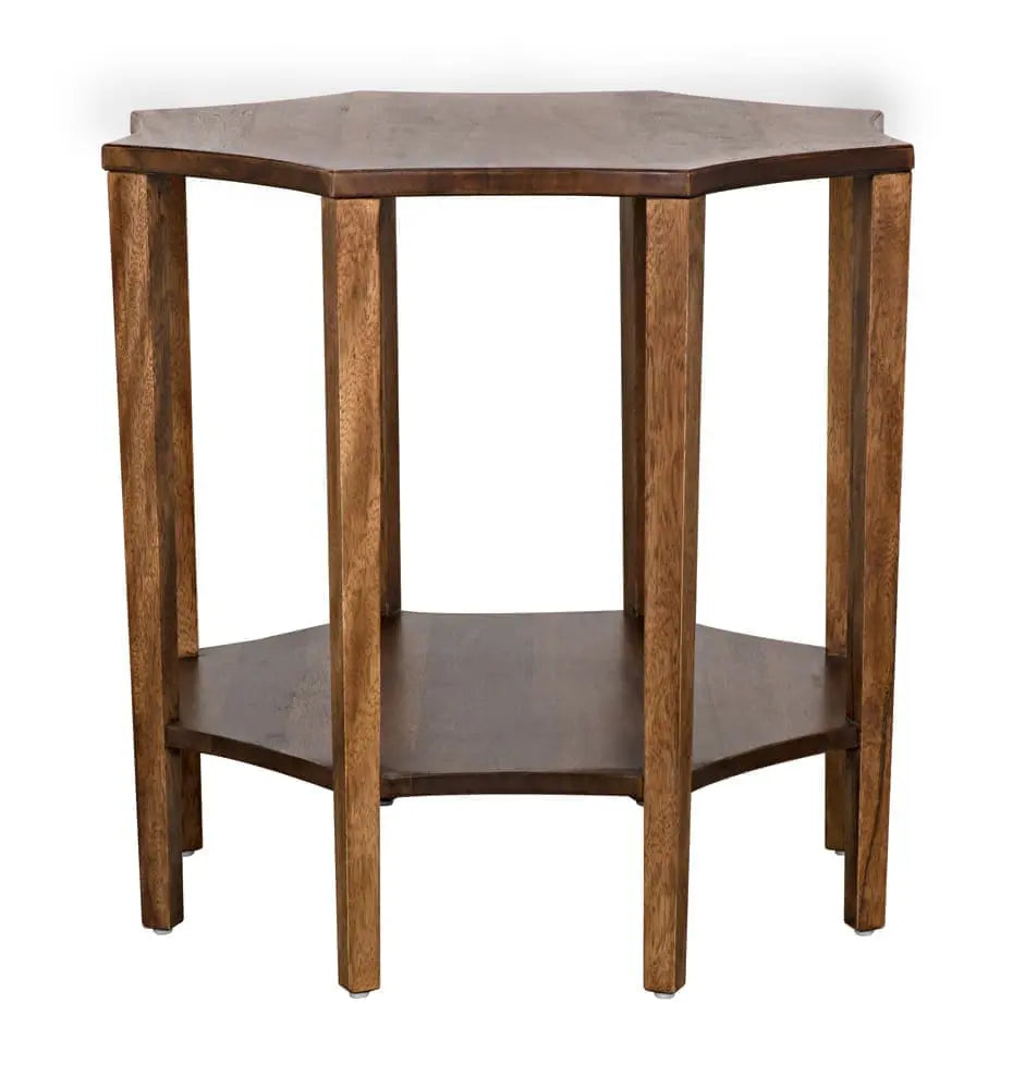 Noir Ariana Side Table, Dark Walnut
