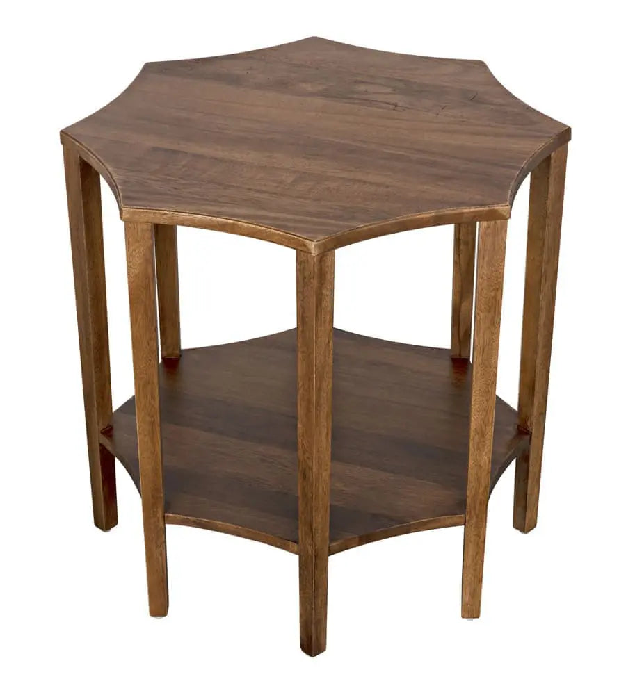 Noir Ariana Side Table, Dark Walnut