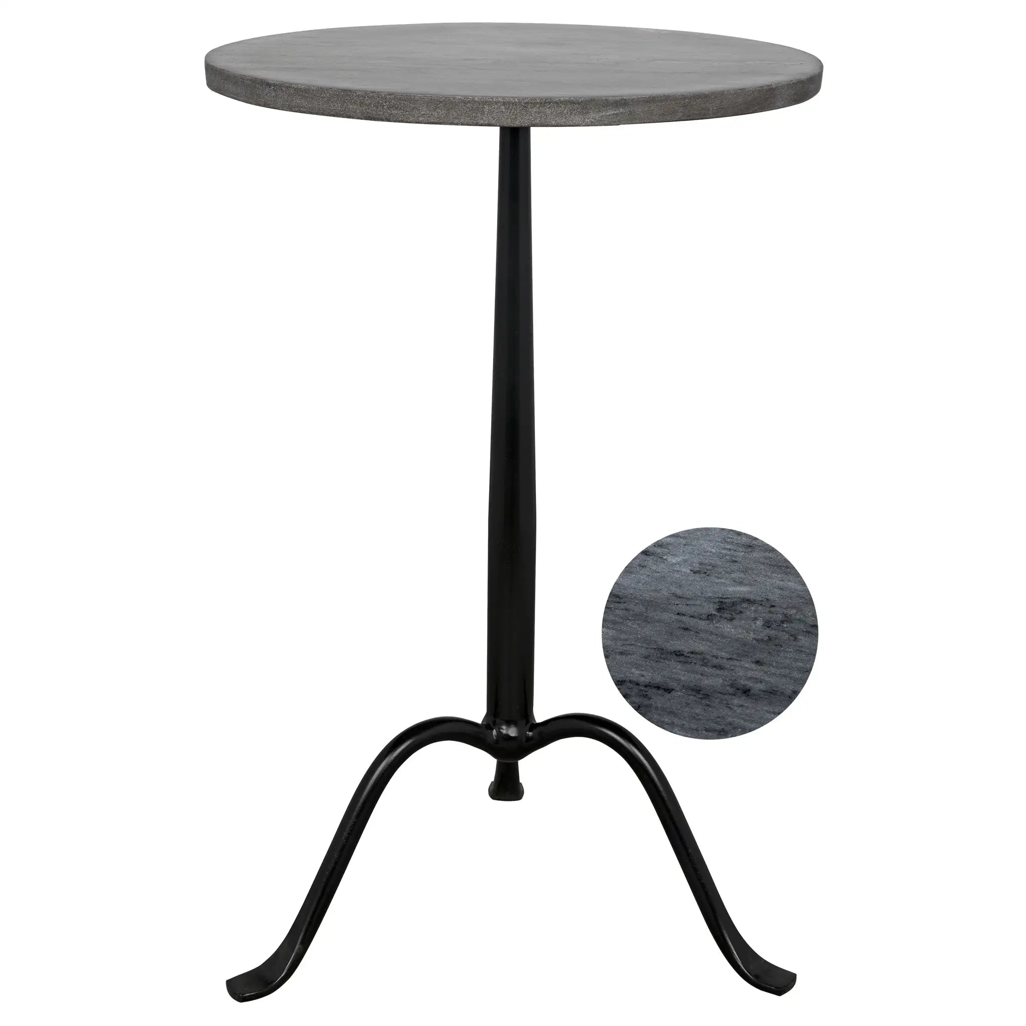 Noir Cosmopolitan Side Table
