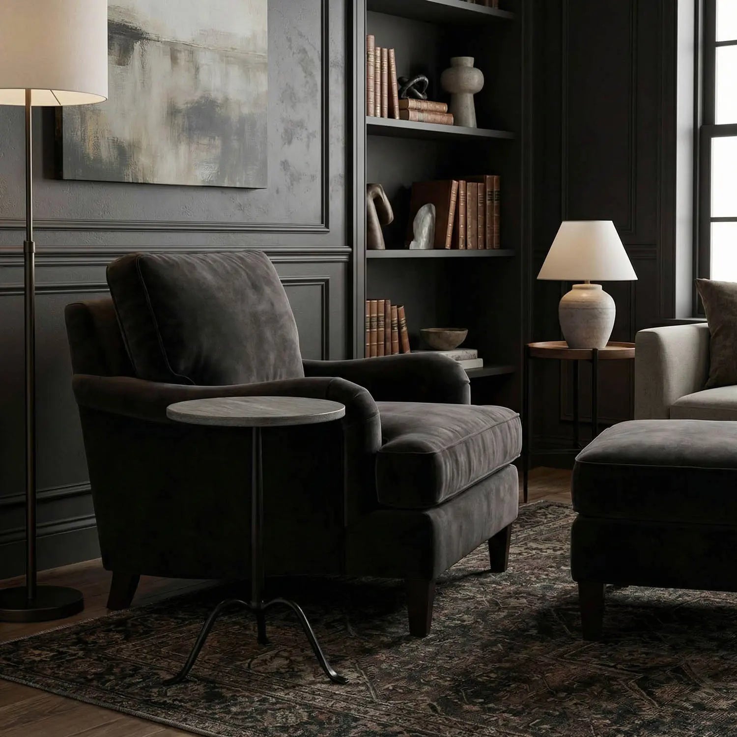 Noir Cosmopolitan Side Table