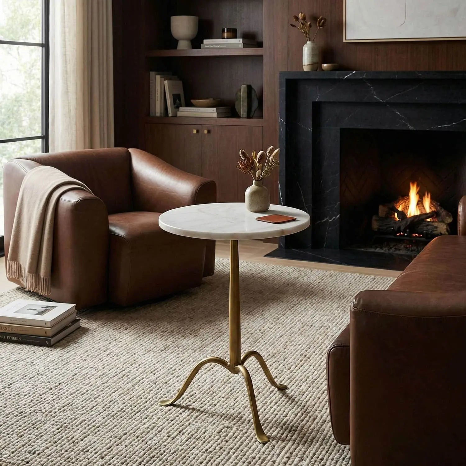 Noir Cosmopolitan Side Table
